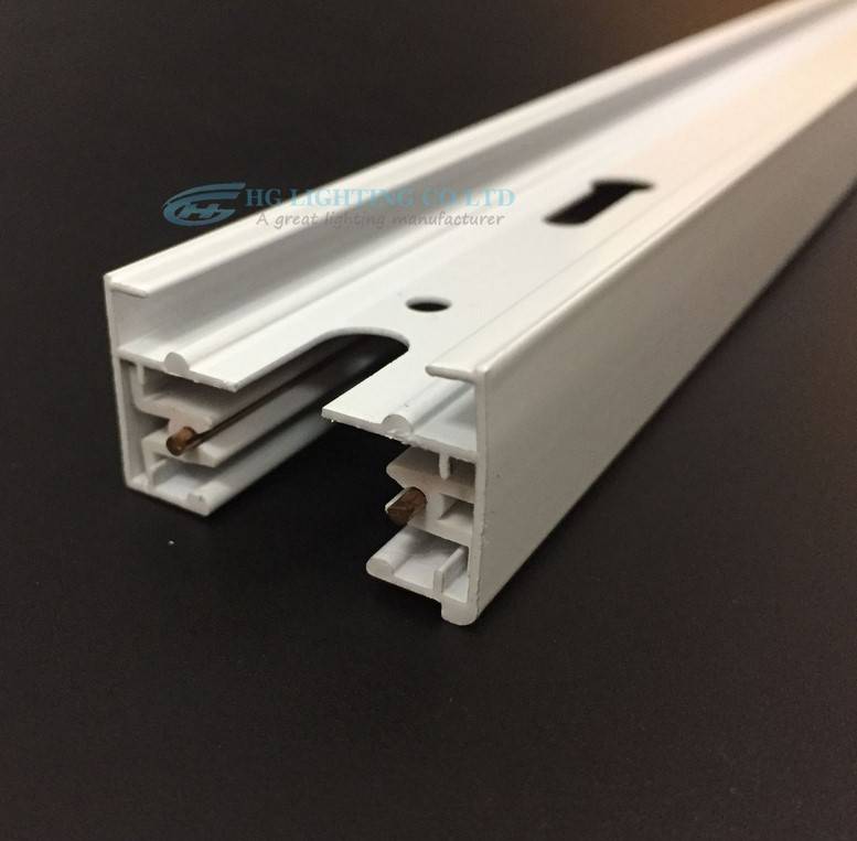 Carril monofásico de superficie para focos LED - Barra 1 metro