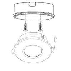 Sensor de movimiento infrarrojo PIR - 360° - Superficie y empotrable