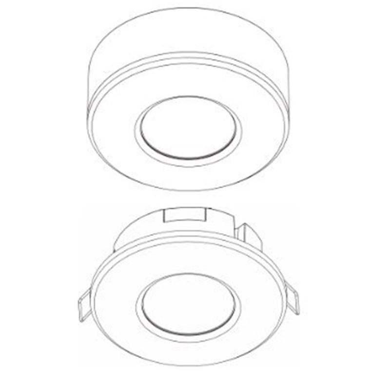 Sensor de movimiento infrarrojo PIR - 360° - Superficie y empotrable