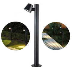 Bolardo de Acero GU10 Máx 35W IP44