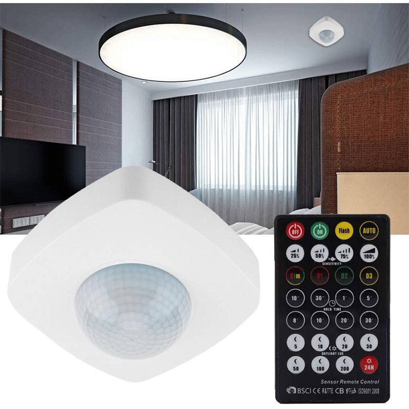 Sensor de Presencia superficie con Mando 360° IP65