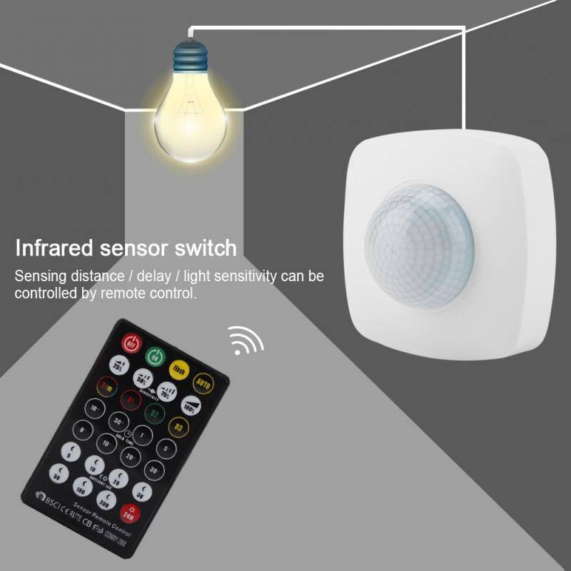 Sensor de Presencia superficie con Mando 360° IP65