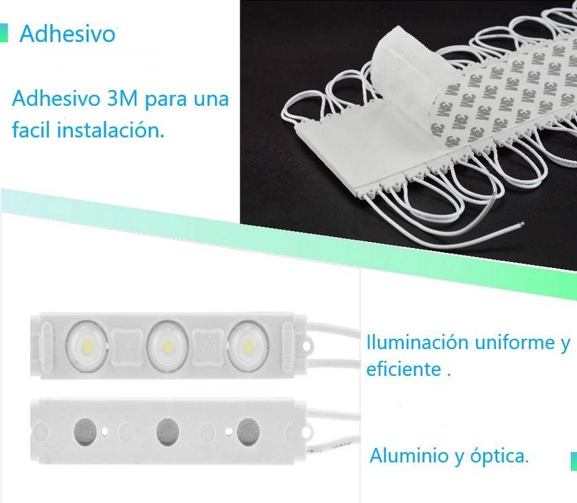 Módulo LED para rotulación 2.5W directos a 230V IP65 120º