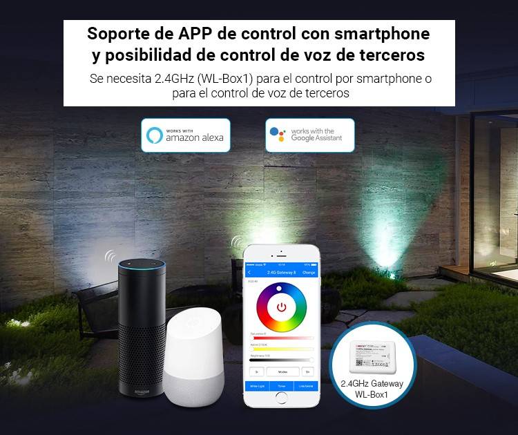 Foco de jardín con pincho LED 6W RGB+CCT | Mi Light