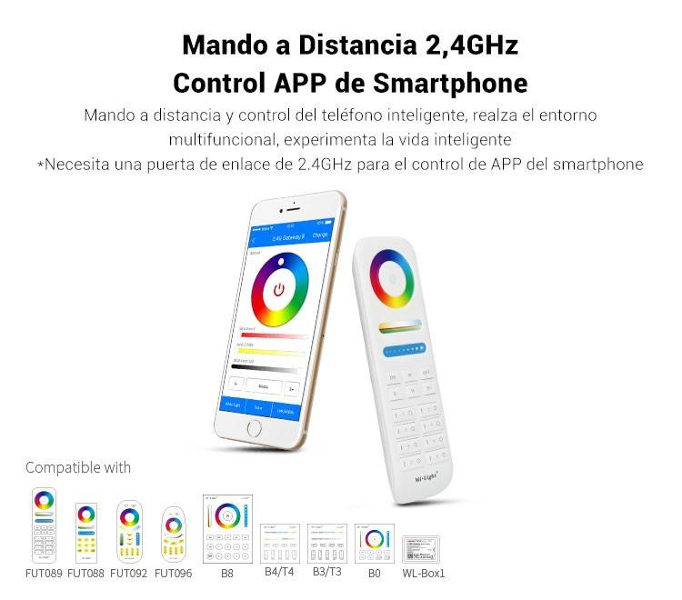 Proyector LED de jardín con pincho 15W RGB+CCT control RF/WiFi  | Mi Light