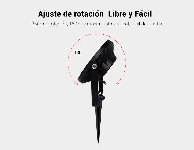 Proyector LED de jardín con pincho 15W RGB+CCT control RF/WiFi  | Mi Light