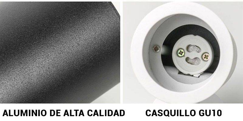 Foco LED para Carril Monofásico Orientable GU10