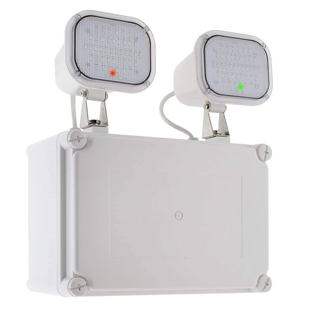 Luz de emergencia LED industrial - 2 x 6W - IP65