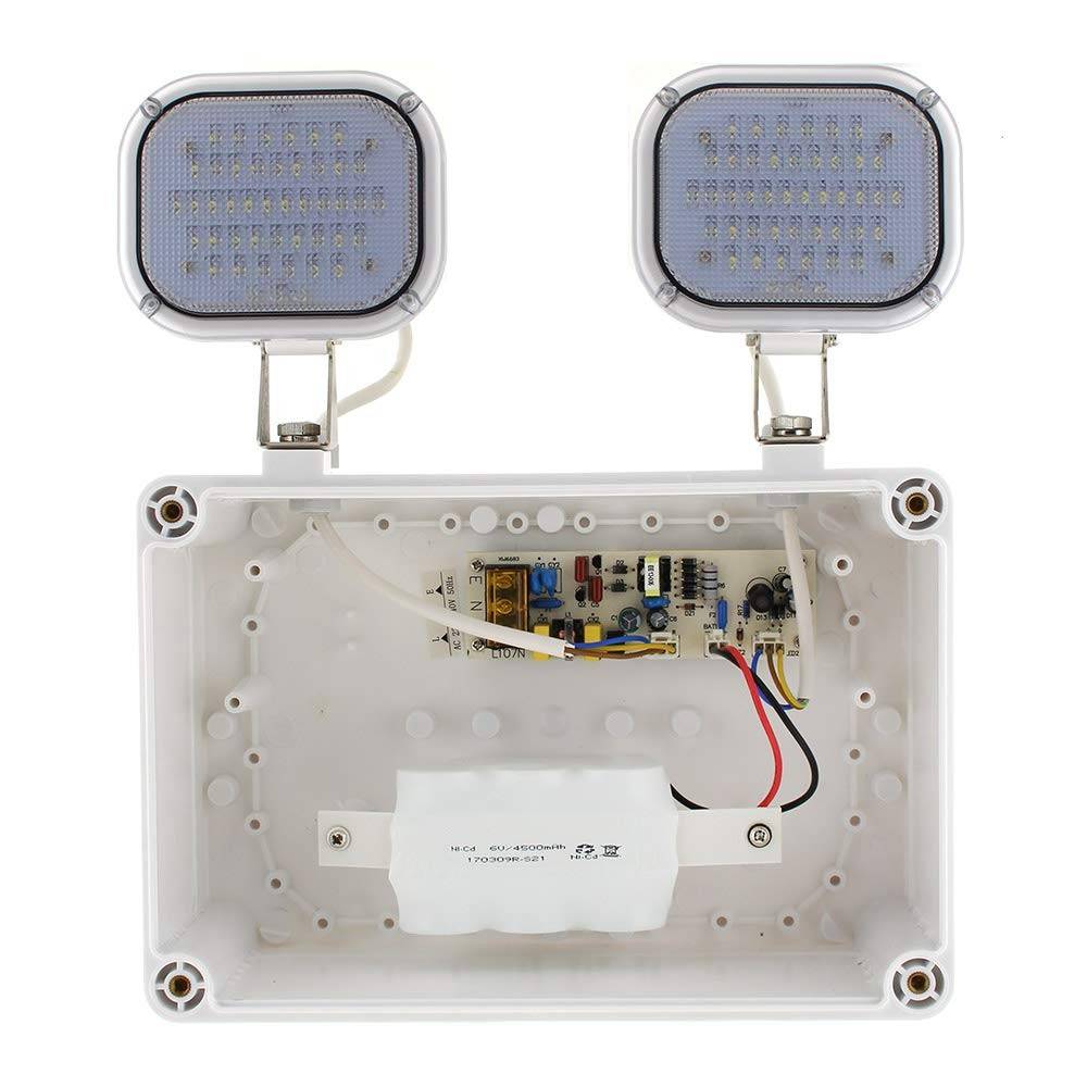 Luz de emergencia LED industrial - 2 x 6W - IP65