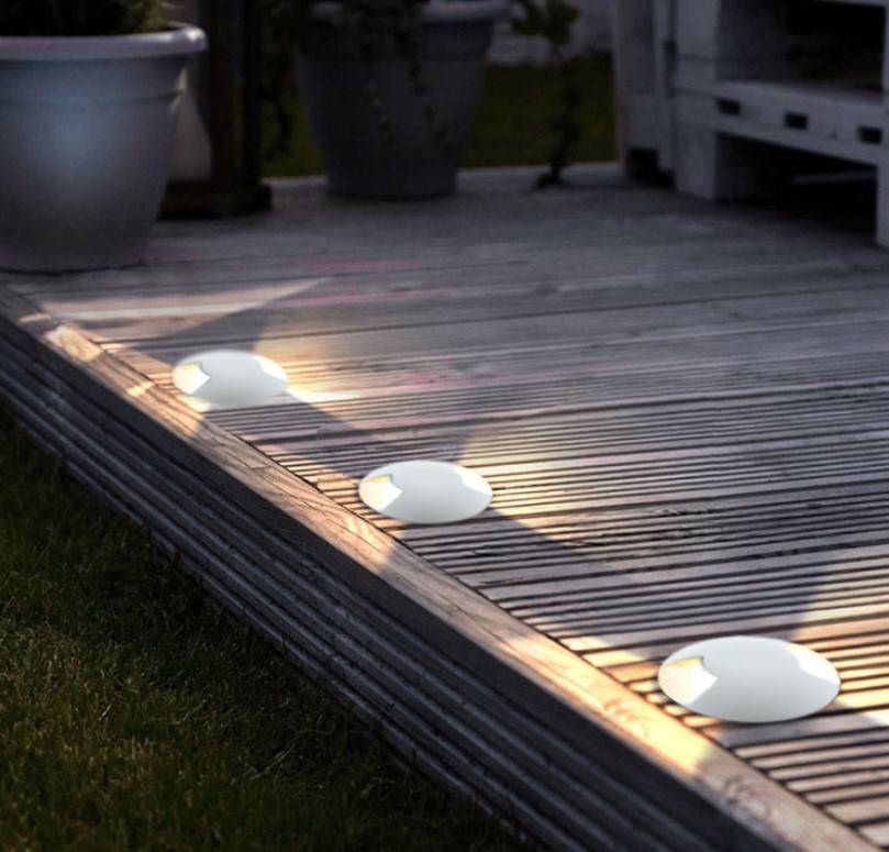 Baliza LED empotrable en suelo iluminación indirecta 0,75W 12V-DC IP67