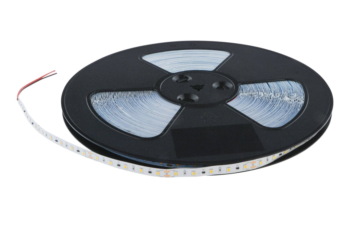 Tira LED 24V-DC - 9W/m - monocolor - 10mm - IP20 - Rollo 50 metros - 60 chips/m - Corte c/10 cm