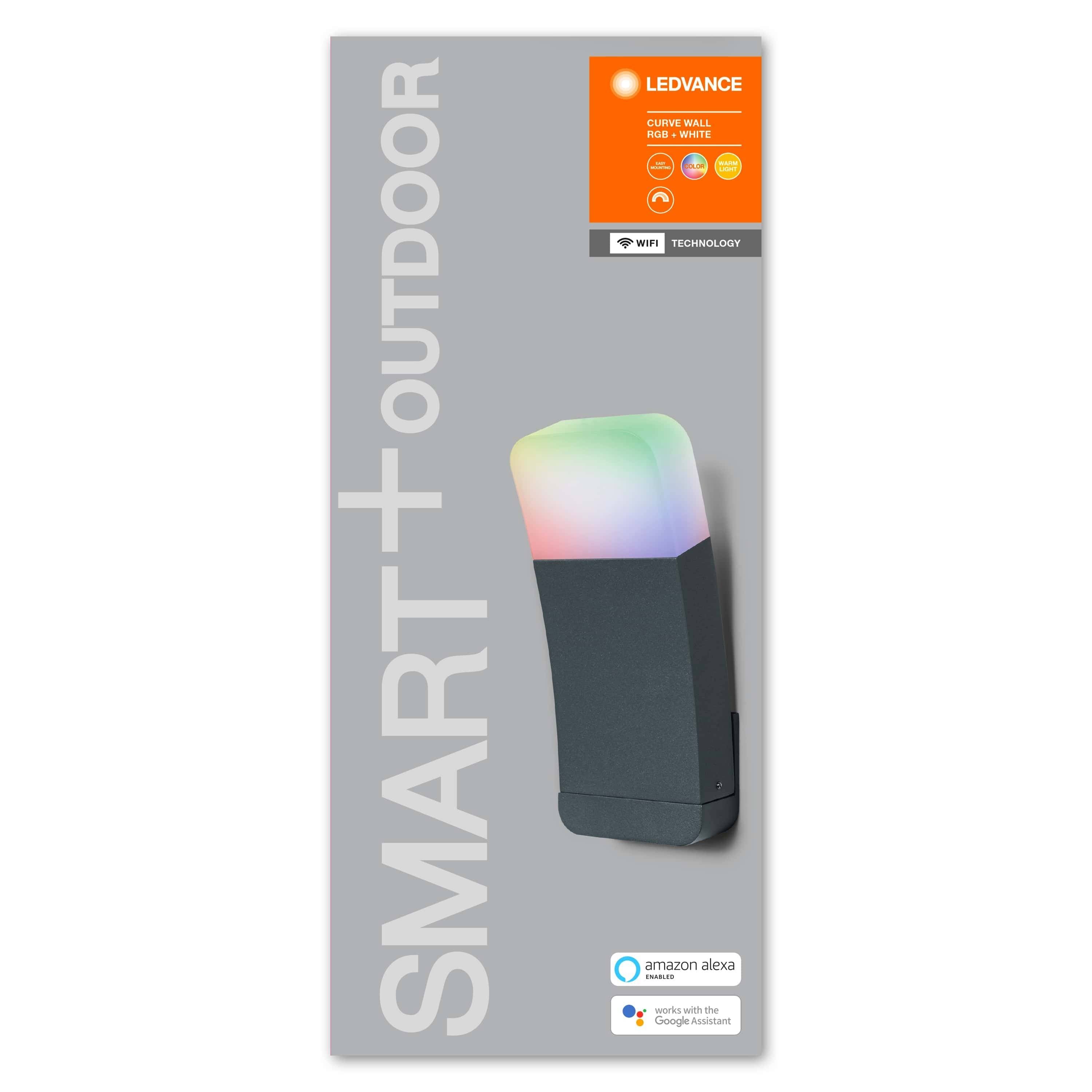 Aplique Exterior SMART WIFI RGBW CURVE WALL - LEDVANCE