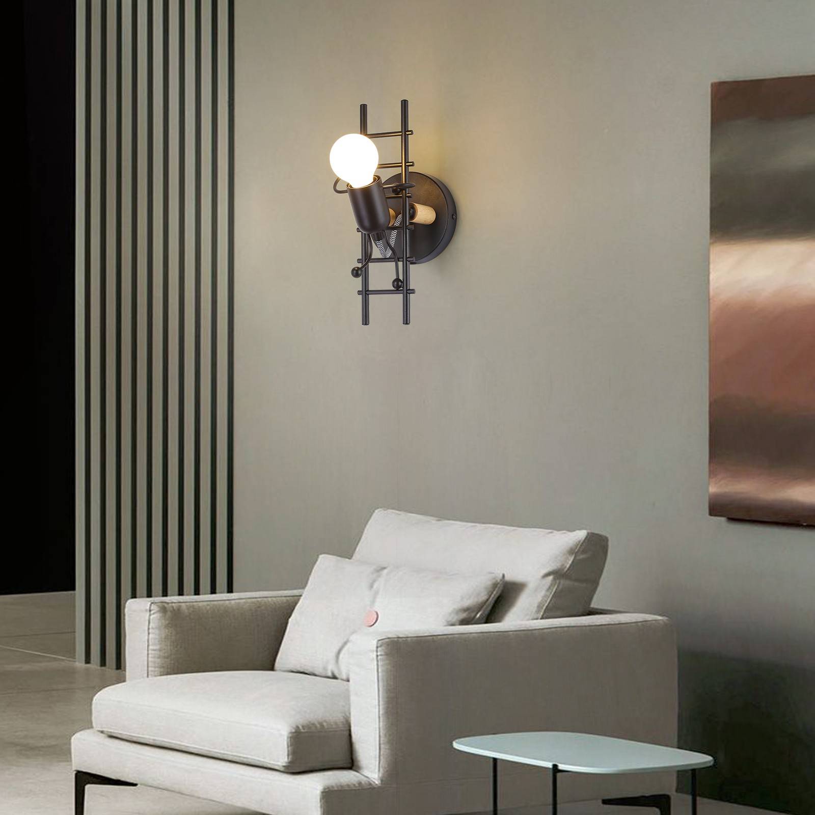 Aplique de pared decorativo "Doll" - E27