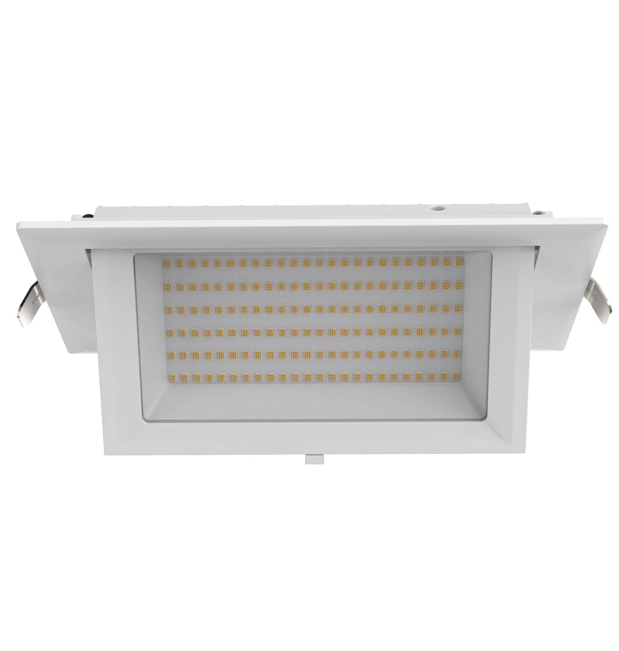 Downlight LED rectangular orientable CCT 38W - Blanco - 120° Driver LIFUD