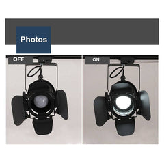 Foco carril monofásico orientable "Cinema" - E27