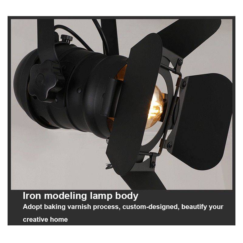 Foco carril trifásico orientable y extensible "Cinema" - E27