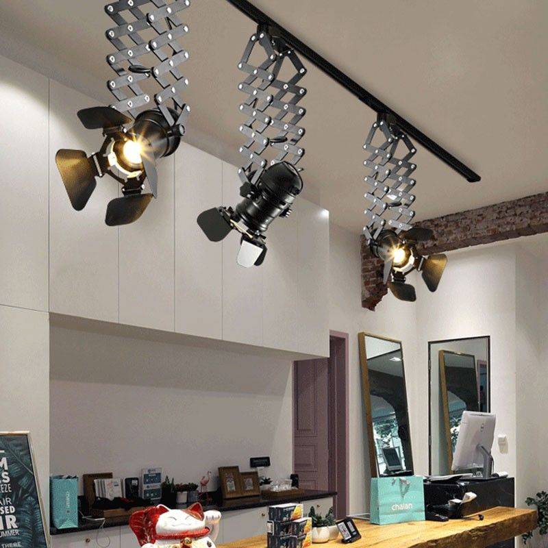 Foco carril trifásico orientable y extensible "Cinema" - E27