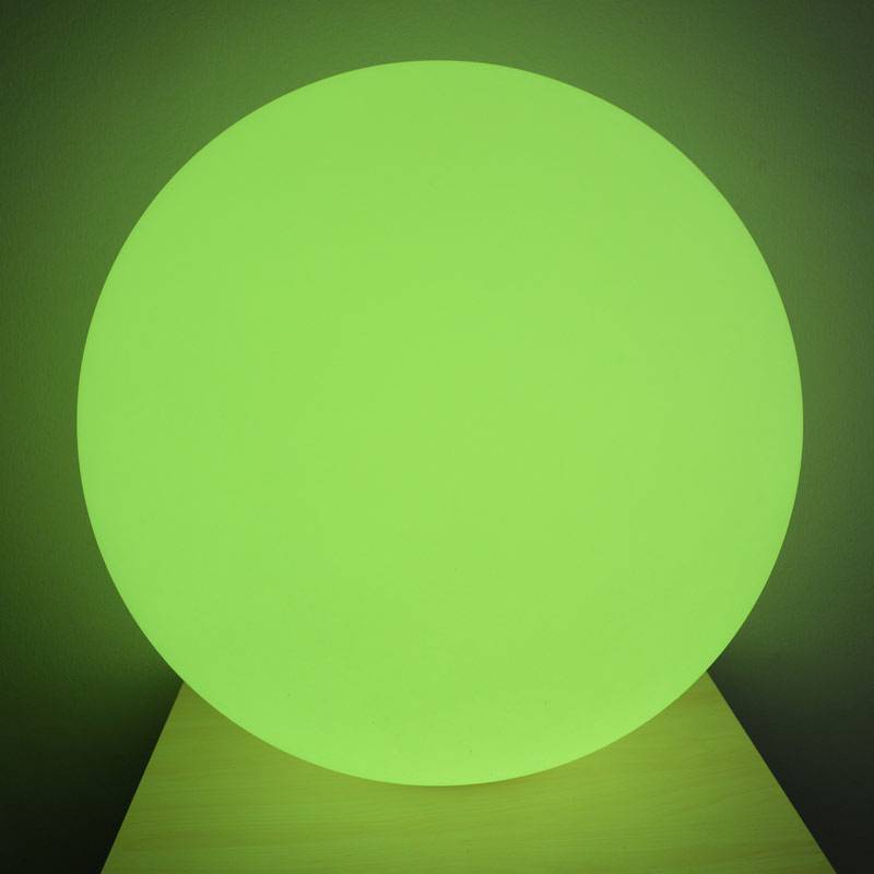 Esfera luminosa LED RGBW RESINA BLANCA, 50CM. 2.4W, IP65, Recargable