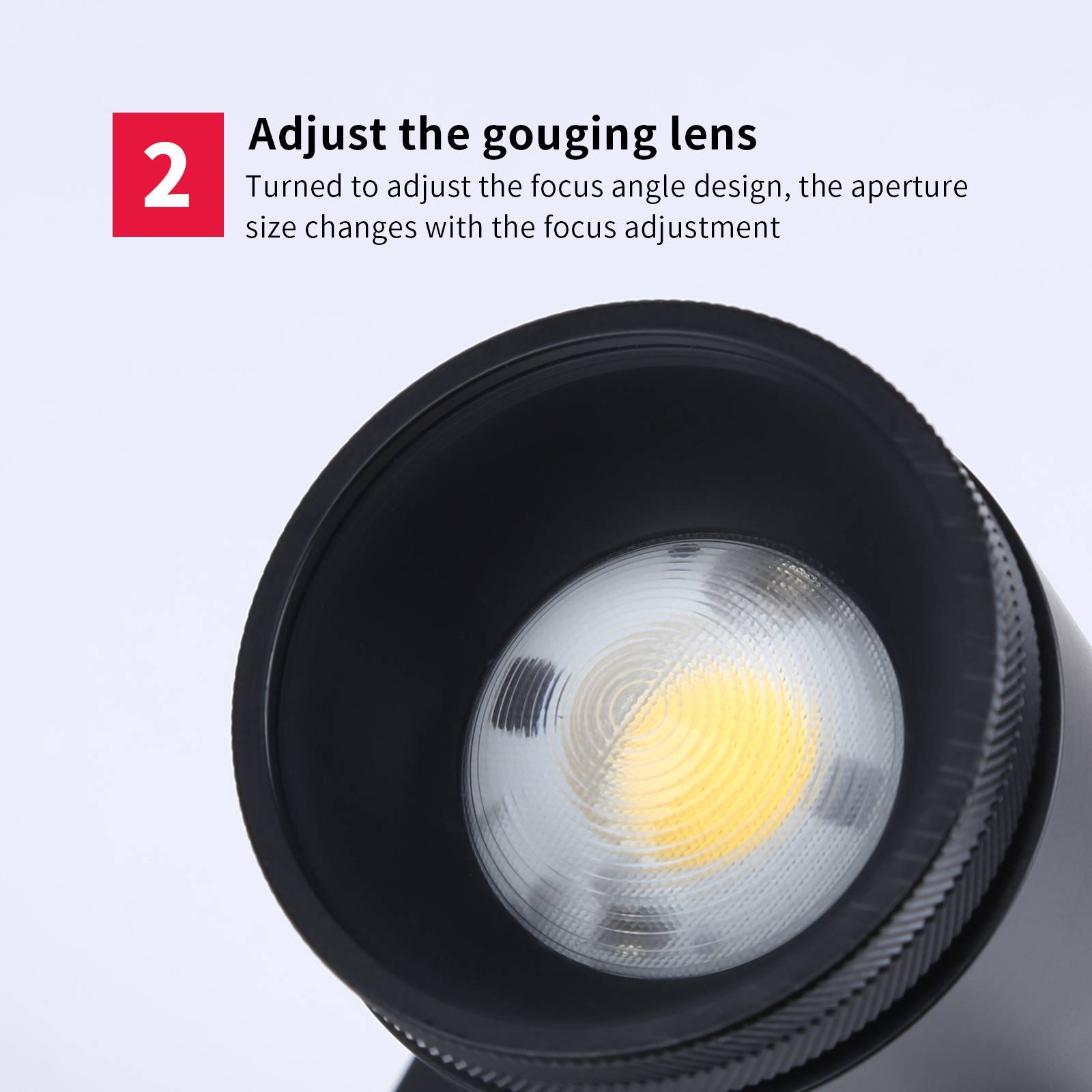 Aplique de techo LED COB "COOPEN" Orientable con Zoom 12W