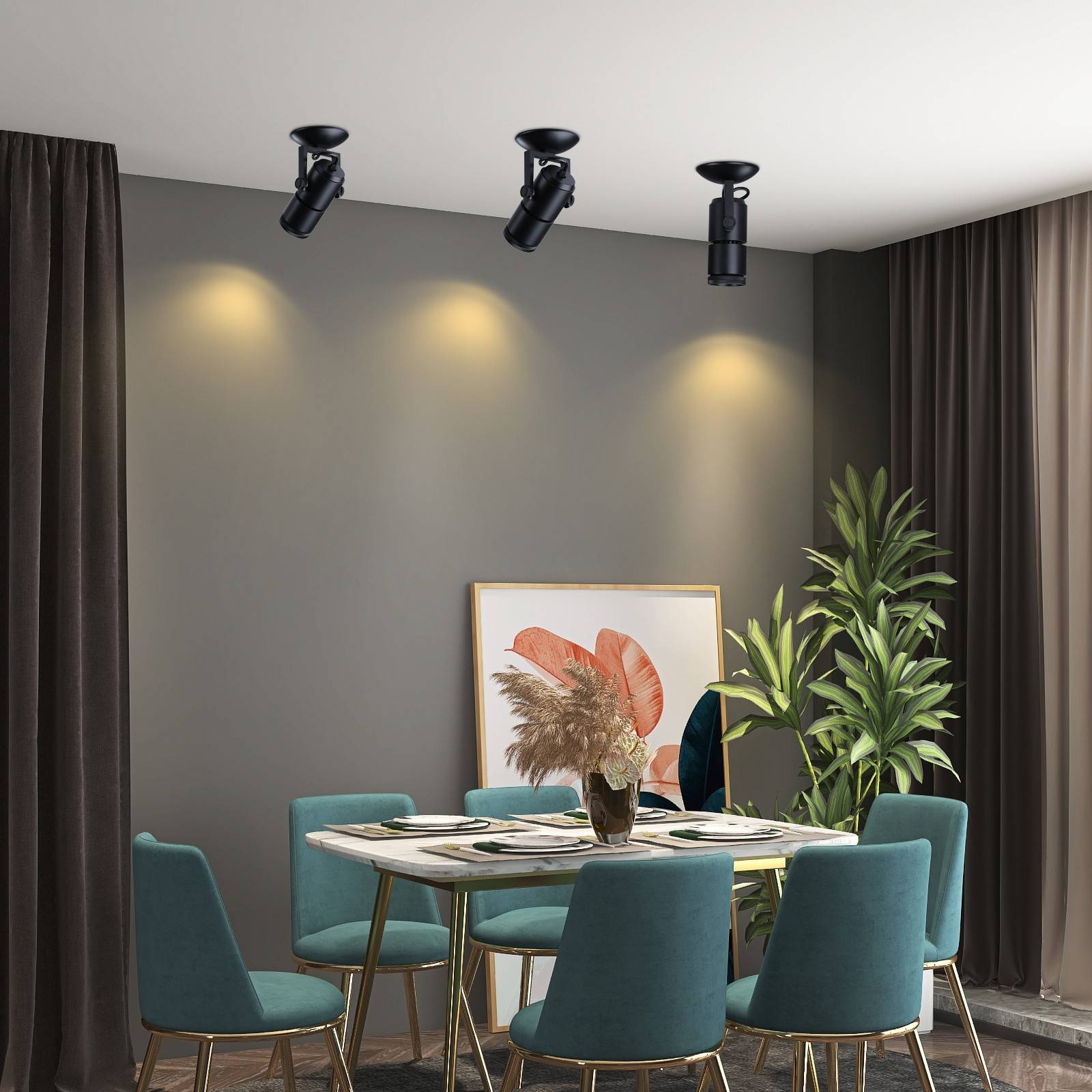 Aplique de techo LED COB "COOPEN" Orientable con Zoom 12W