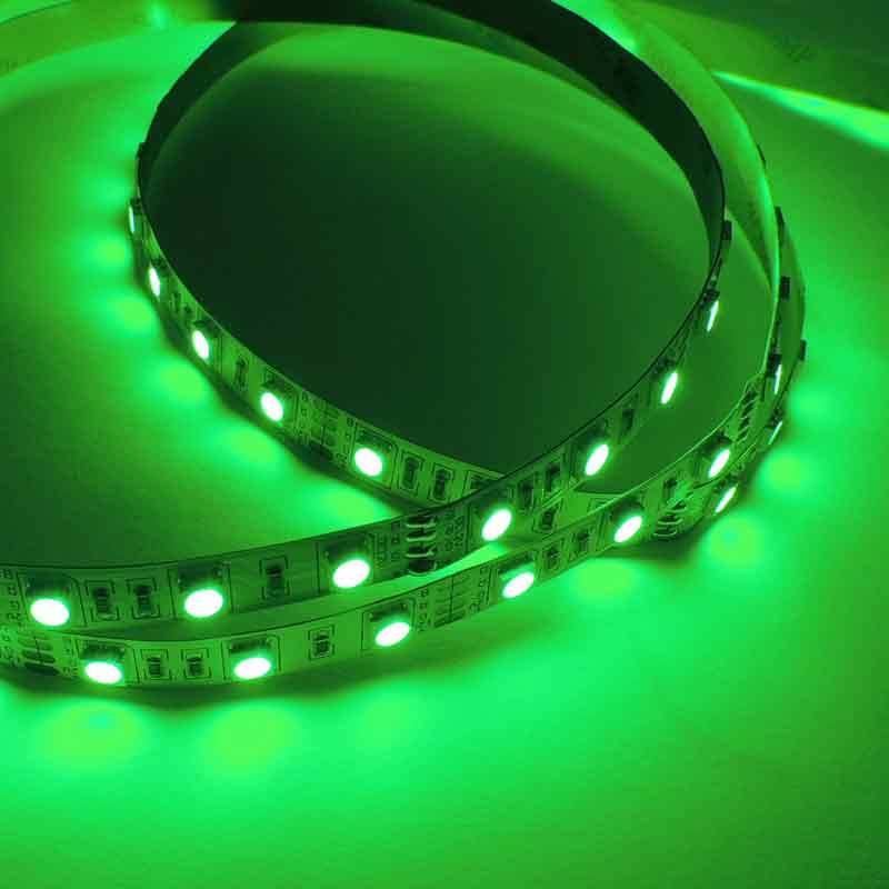 Tira de LED 12V-DC 72W 10mm multicolor RGB IP20 (SMD5050 60ch/m) Rollo 5 metros