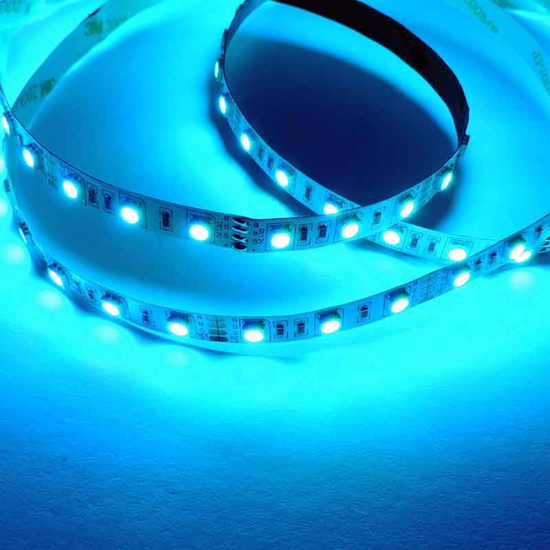 Tira de LED 12V-DC 72W 10mm multicolor RGB IP20 (SMD5050 60ch/m) Rollo 5 metros