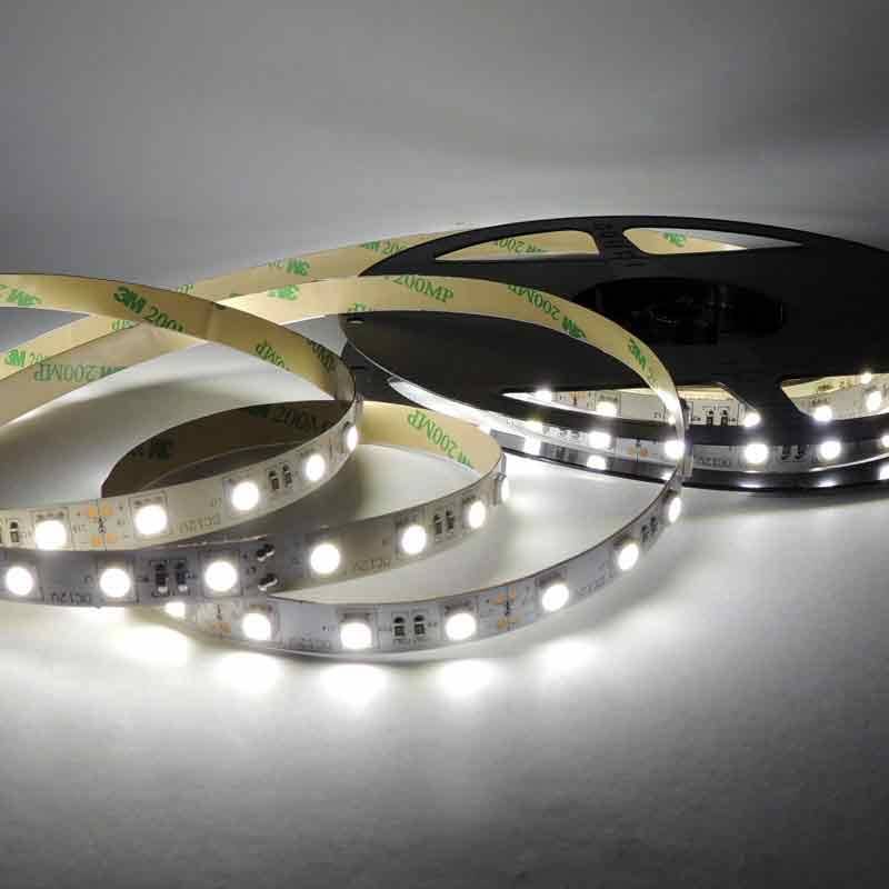 Tira de LED 12V-DC 72W 10mm monocolor IP20 (SMD5050 60cn/m) Rollo 5 metros