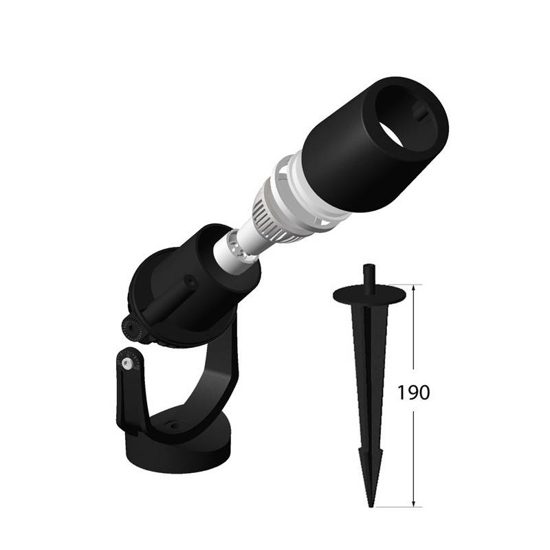 Foco LED doble CCT con pincho FUMAGALLI MINITOMMY 2L GU10 7W