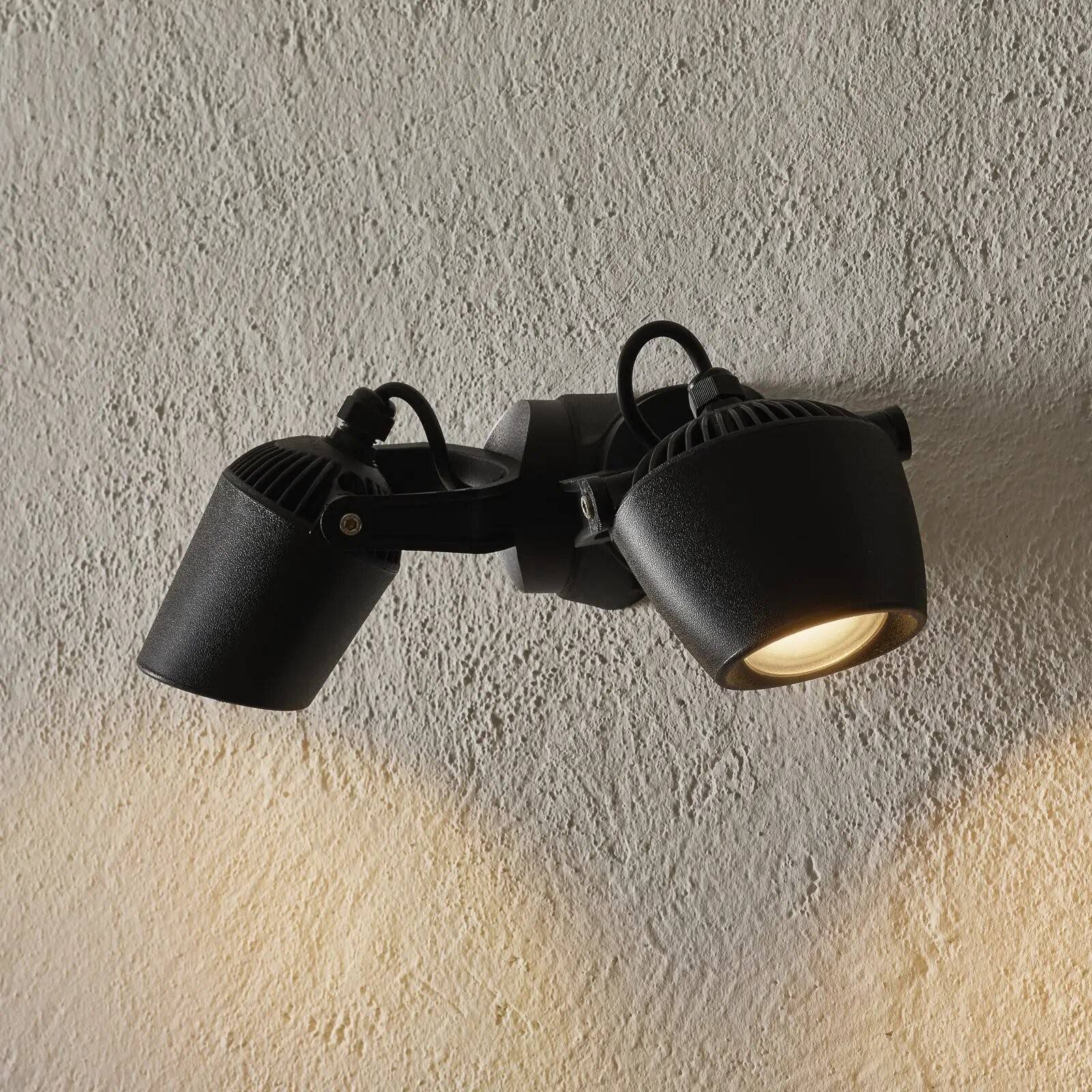 Foco LED doble CCT con pincho FUMAGALLI MINITOMMY 2L GU10 7W
