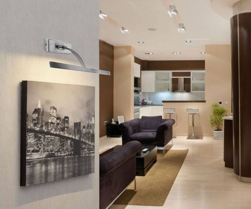 Aplique de pared para iluminación de cuadros LED 6W ajustable