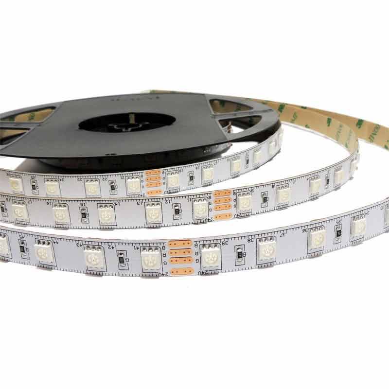 Tira de LED 24V-DC 72W multicolor RGB IP20 Rollo 5 metros