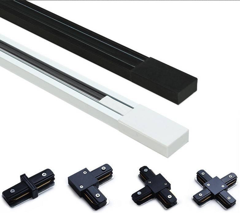 Carril monofásico de superficie para focos LED - Barra 1 metro