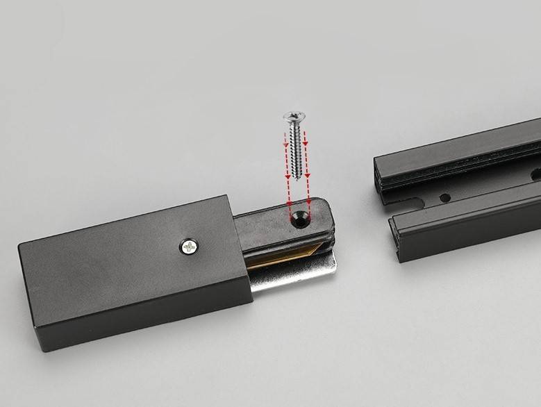 Carril monofásico de superficie para focos LED - Barra 1 metro