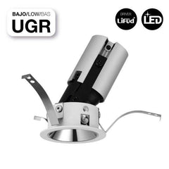 Foco LED techo empotrable COB - 5W - Orientable - Bajo UGR - Ø50mm