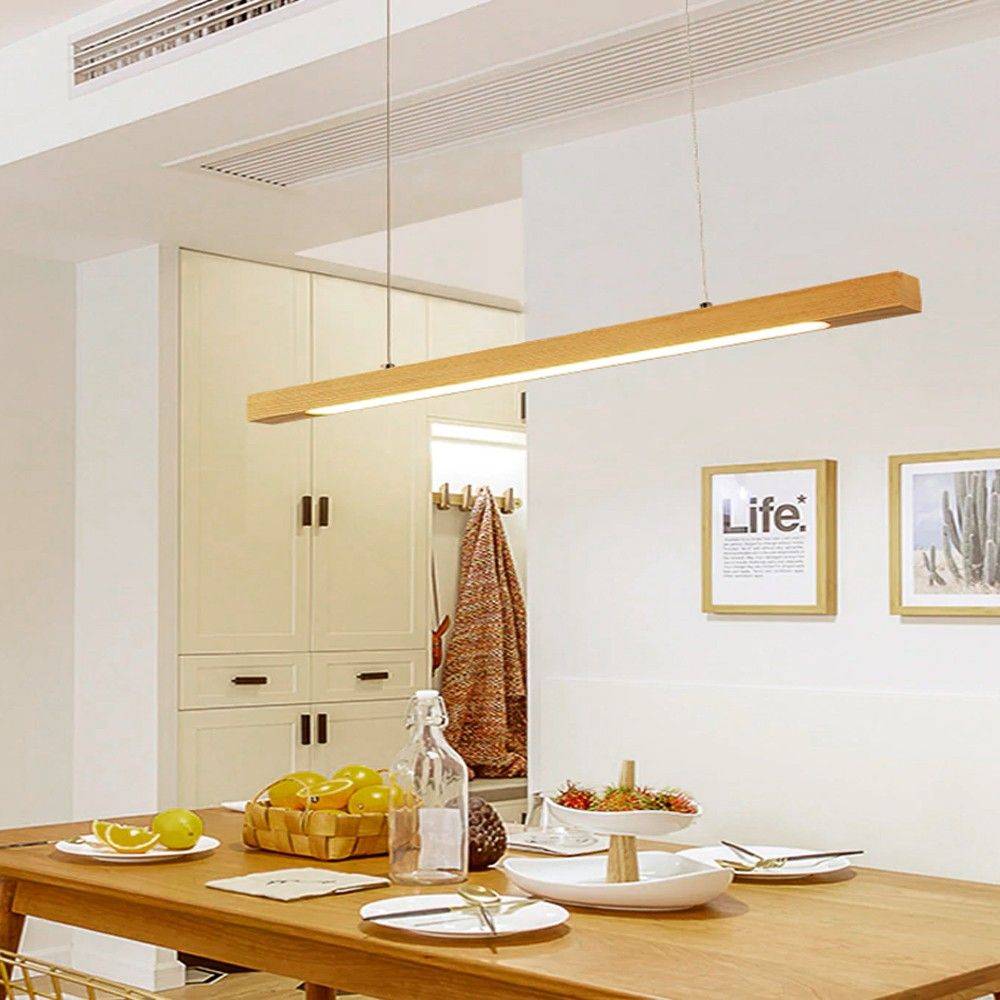 Lámpara colgante de madera "COAK" 24W Dimable