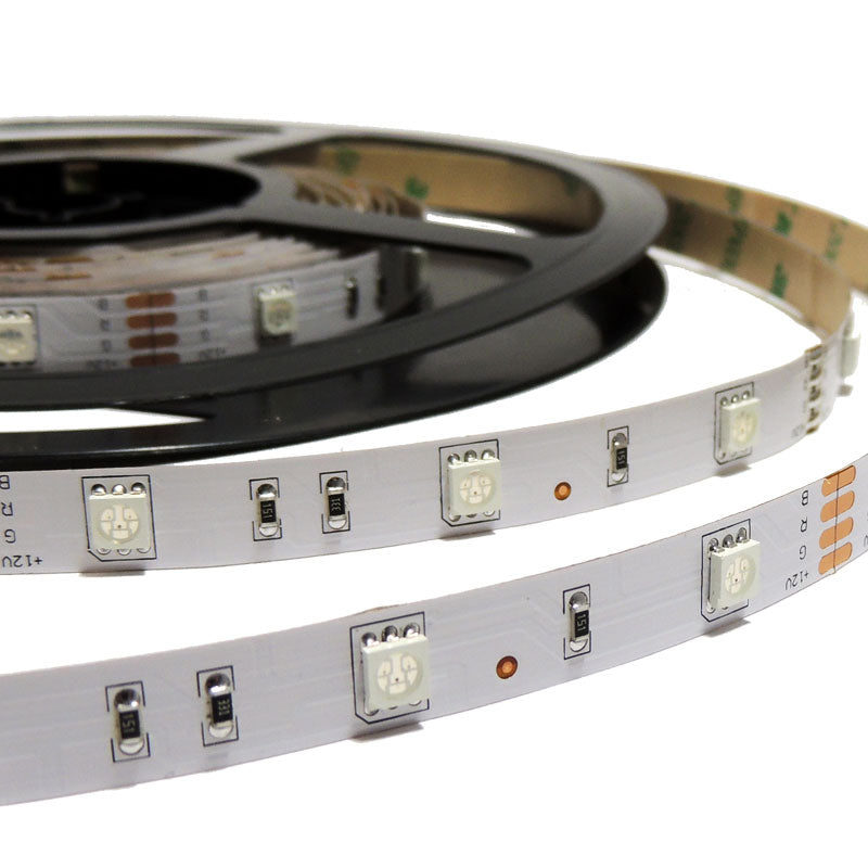Tira de LED 12V-DC 36W 10mm multicolor RGB IP20 (SMD5050 30ch/m) Rollo 5 metros