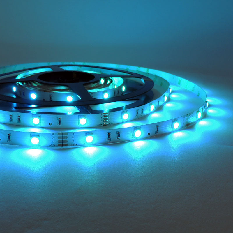 Tira de LED 12V-DC 36W 10mm multicolor RGB IP20 (SMD5050 30ch/m) Rollo 5 metros