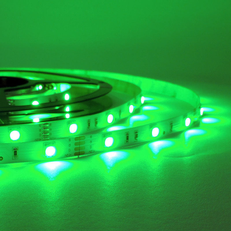 Tira de LED 12V-DC 36W 10mm multicolor RGB IP20 (SMD5050 30ch/m) Rollo 5 metros
