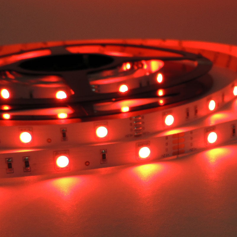 Tira de LED 12V-DC 36W 10mm multicolor RGB IP20 (SMD5050 30ch/m) Rollo 5 metros