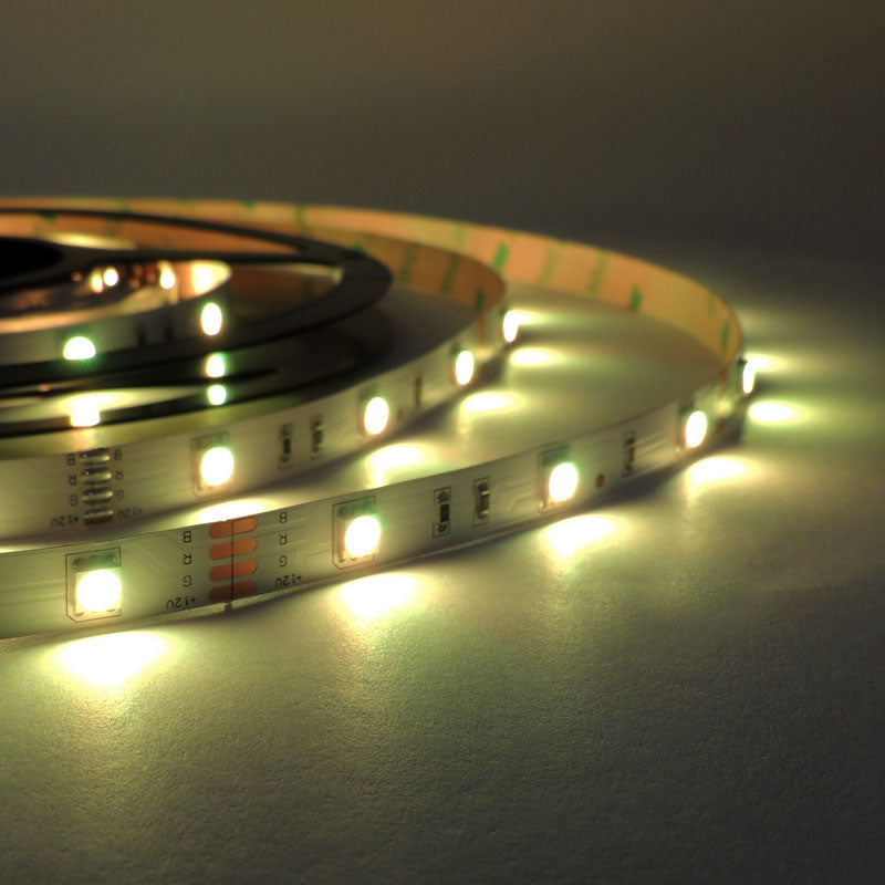 Tira de LED 12V-DC 36W 10mm multicolor RGB IP20 (SMD5050 30ch/m) Rollo 5 metros
