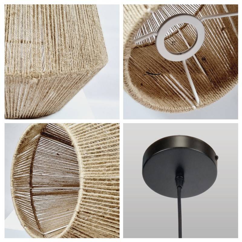 Lámpara colgante cuerda natural "ROSS"