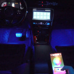 Kit para automóvil LED RGB 12V - Control desde el móvil por bluetooth / WIFI