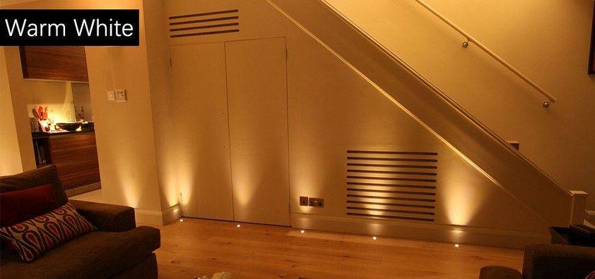 Kit 6 focos LED empotrables escalera o suelo 0,4W 12V-DC IP67