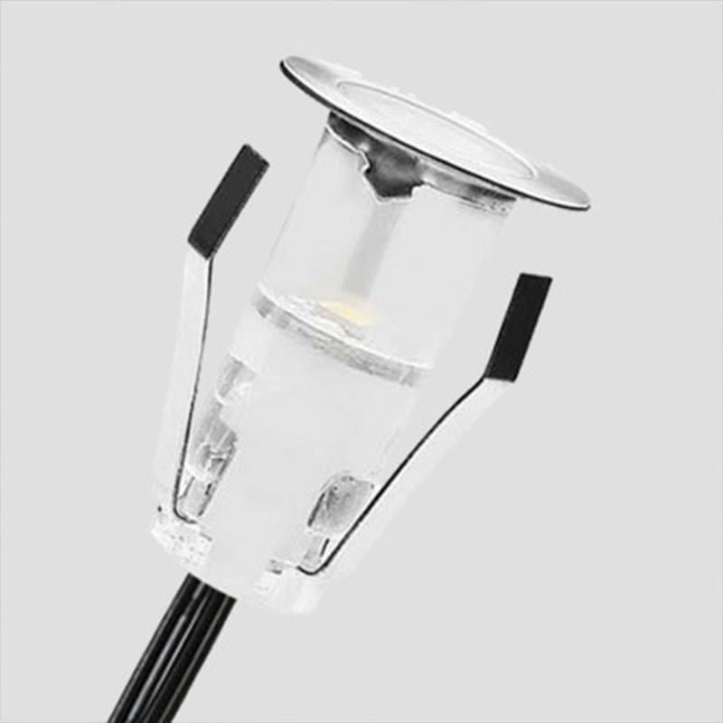 Kit 6 focos LED empotrables escalera o suelo 0,4W 12V-DC IP67