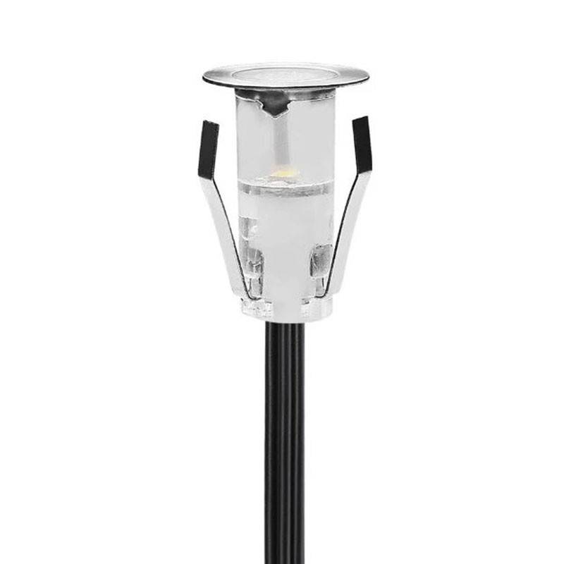 Kit 6 focos LED empotrables escalera o suelo 0,4W 12V-DC IP67