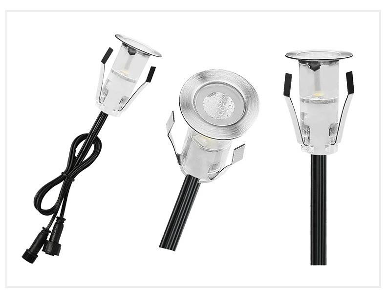 Kit 6 focos LED empotrables escalera o suelo 0,4W 12V-DC IP67