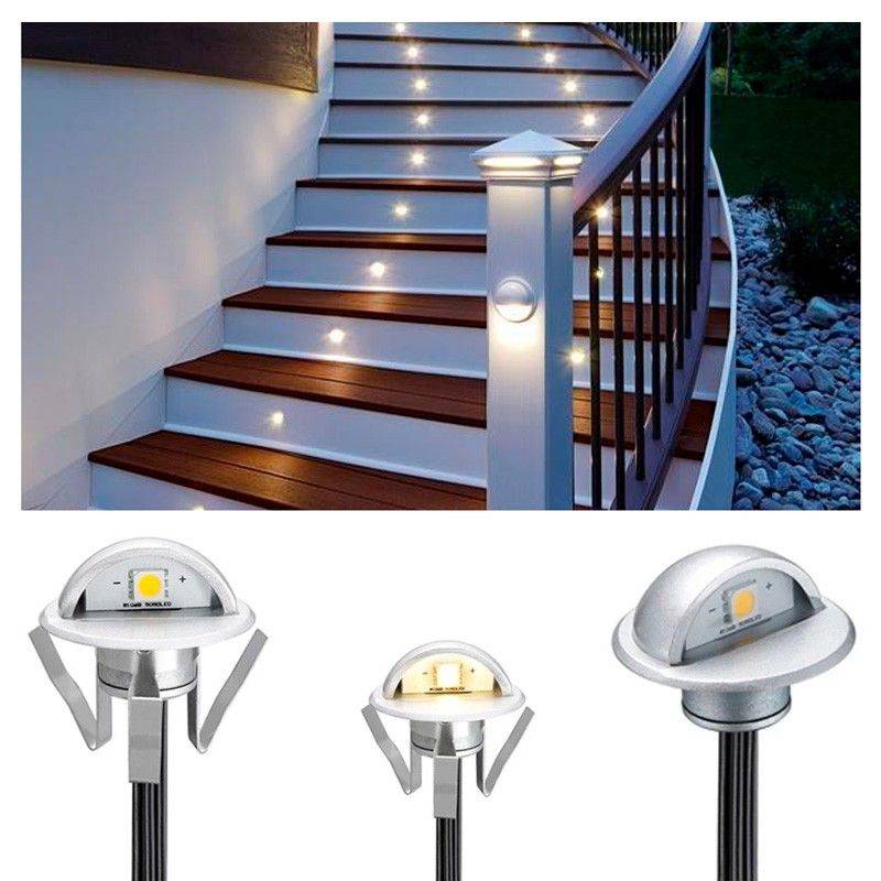 Pack 10 Focos solares LED empotrables con Panel Solar