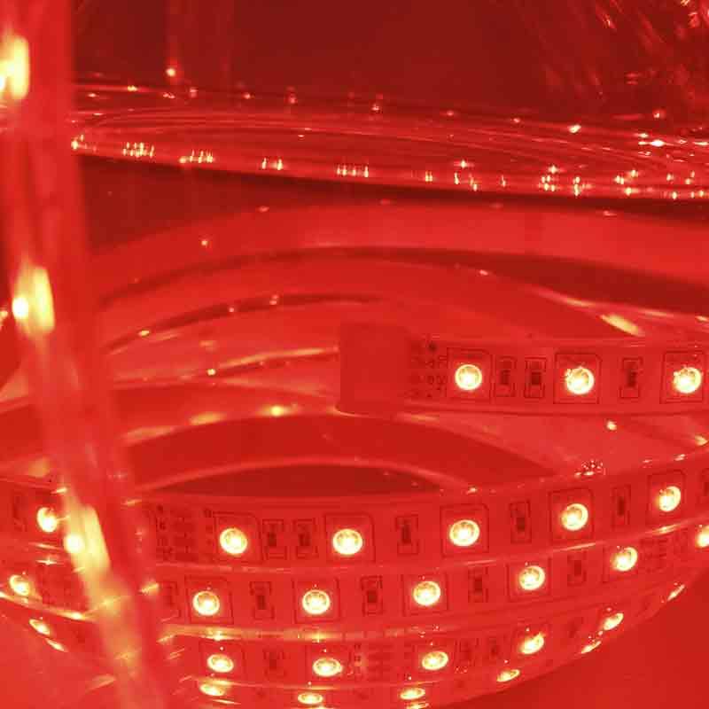 Tira de LED 24V-DC 72W multicolor RGB IP67 Rollo 5 metros