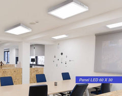 Plafon Panel LED de superficie 60x30cm 24W 2150 Lumens