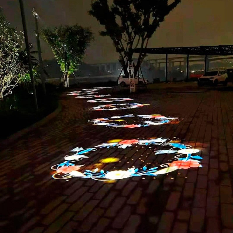 Proyector de logos LED GOBO 30W rotativo exterior - Óptica 20° - IP65